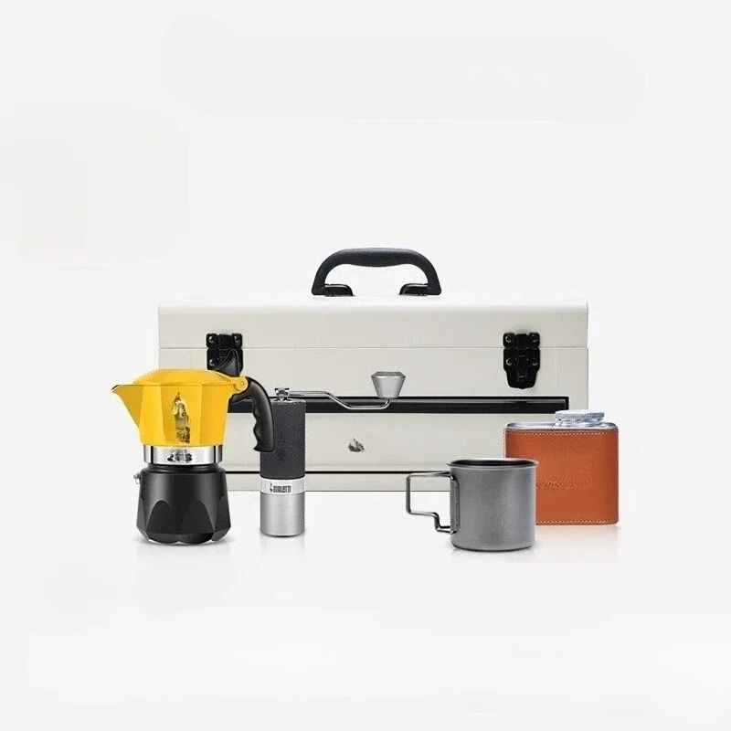 Camping Coffee Box Mocha Pot O - đánh giá và giá Coffee Equipment Gift Set
