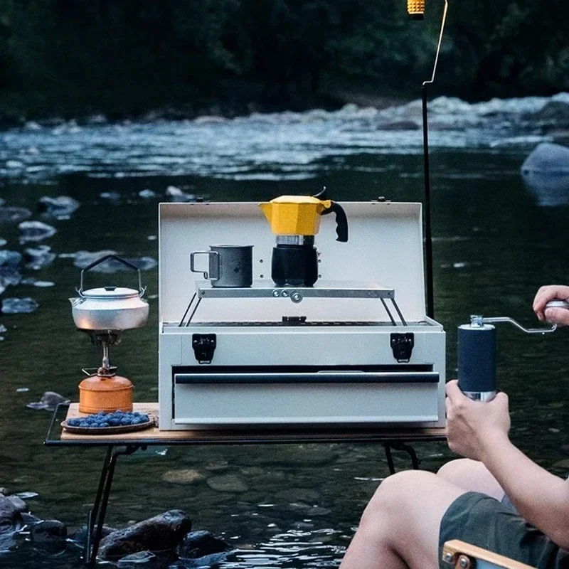 Camping Coffee Box Mocha Pot O - đánh giá và giá Coffee Equipment Gift Set