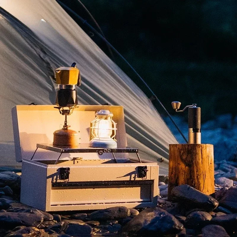 Camping Coffee Box Mocha Pot O - đánh giá và giá Coffee Equipment Gift Set