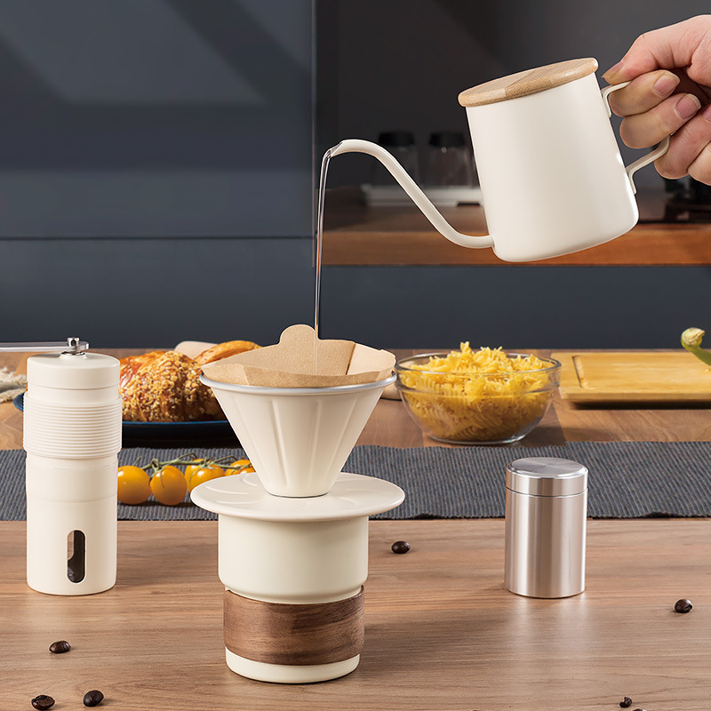 Hand brewed coffee pot set, po - đánh giá và giá Coffee Equipment Gift Set